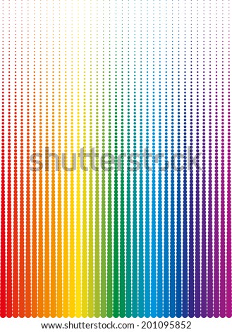 Halftone background of colored dots