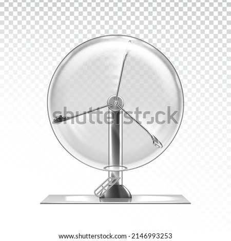Lottery Machine Empty And Blank Equipment Vector. Lottery Machine For Playing Gamble Financial Game. Lotto Or Bingo Luck Wheel For Spinning Balls. Drum Leisure Time Template Realistic 3d Illustration