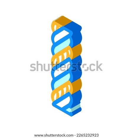 triplex wire cable isometric icon vector. triplex wire cable sign. isolated symbol illustration