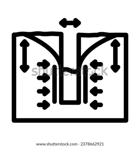 pumping tests hydrogeologist line icon vector. pumping tests hydrogeologist sign. isolated contour symbol black illustration