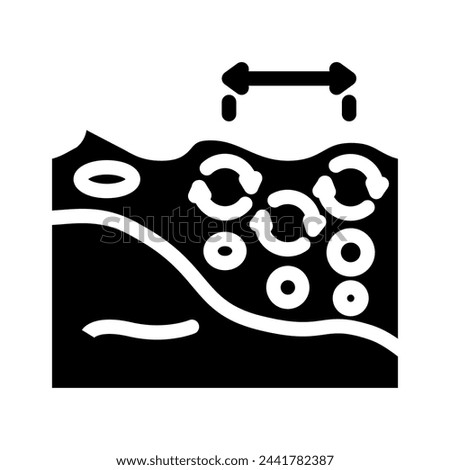 current generator tidal power glyph icon vector. current generator tidal power sign. isolated symbol illustration