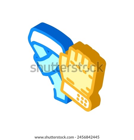 training gear clothing isometric icon vector. training gear clothing sign. isolated symbol illustration