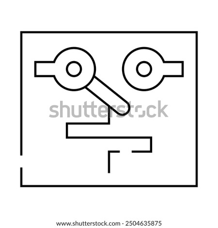 temperature switches mechanism line icon vector. temperature switches mechanism sign. isolated contour symbol black illustration