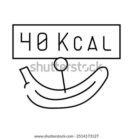 clarions banana line icon vector. clarions banana sign. isolated contour symbol black illustration