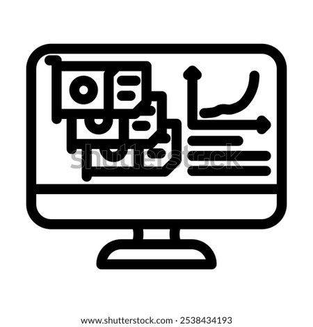 hash rate cryptocurrency mining line icon vector. hash rate cryptocurrency mining sign. isolated contour symbol black illustration