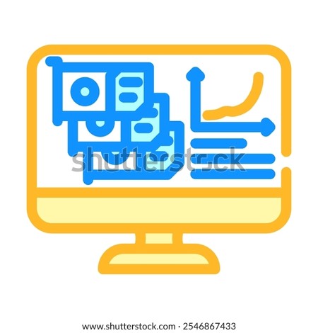 hash rate cryptocurrency mining color icon vector. hash rate cryptocurrency mining sign. isolated symbol illustration