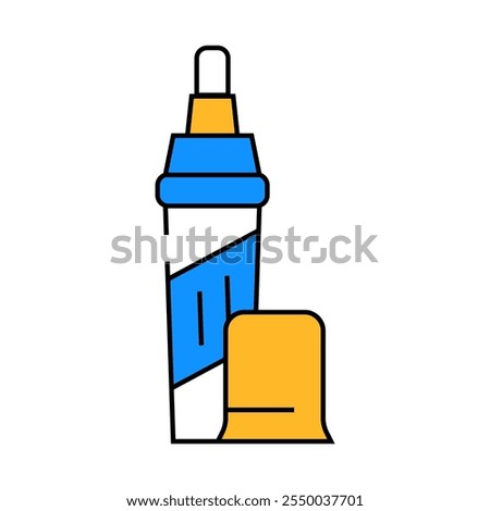 pencil for removing scratches line icon vector. pencil for removing scratches sign. isolated symbol illustration