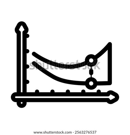 overfitting warning machine learning line icon vector. overfitting warning machine learning sign. isolated contour symbol black illustration