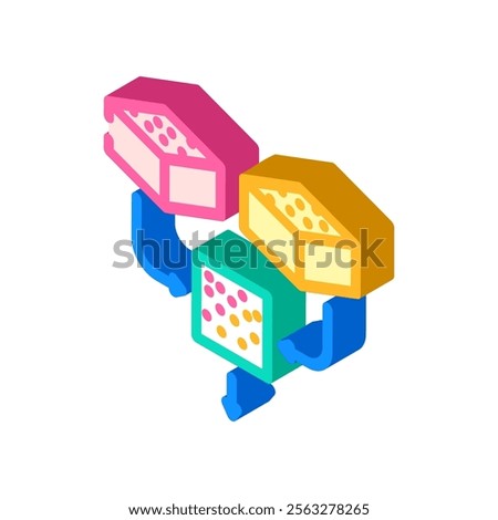 training data machine learning isometric icon vector. training data machine learning sign. isolated symbol illustration