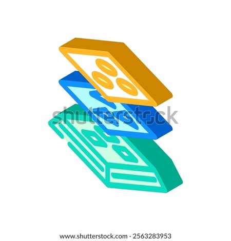 deep layers machine learning isometric icon vector. deep layers machine learning sign. isolated symbol illustration