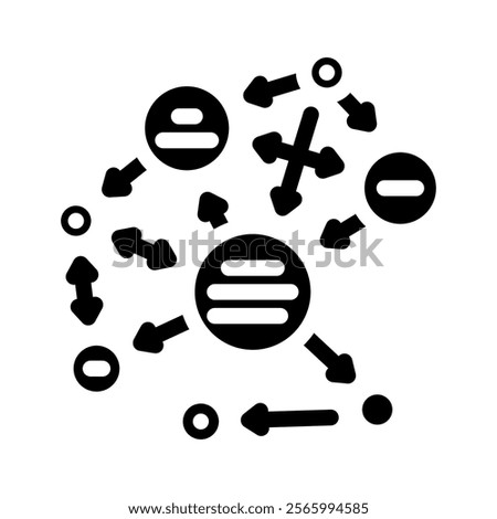 semantic web natural language processing nlp glyph icon vector. semantic web natural language processing nlp sign. isolated symbol illustration