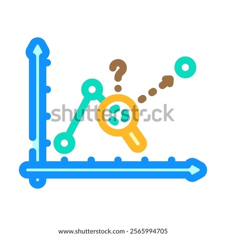 predictive analytics machine learning color icon vector. predictive analytics machine learning sign. isolated symbol illustration