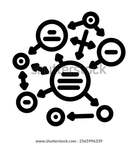 semantic web natural language processing nlp line icon vector. semantic web natural language processing nlp sign. isolated contour symbol black illustration