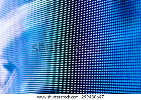 Bright blue led screen background