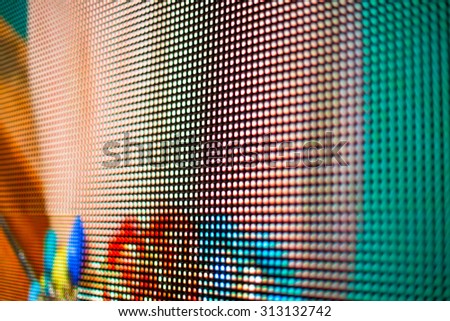Colored LED smd video wall - close up background