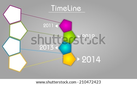 Time line template for last four years from 2011 to 2014
