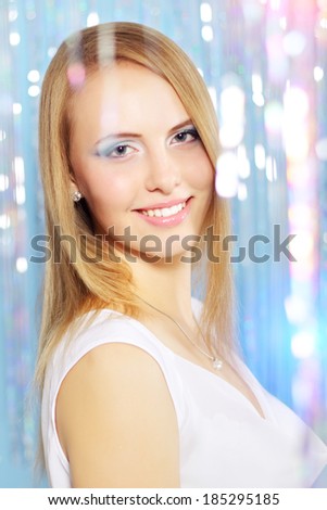 woman with a beautiful makeup
