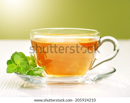 Black Tea. on a light background