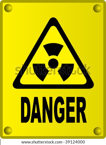 Radioactive Sign On Yellow Metal Board Stock Photo 39124000 : Shutterstock