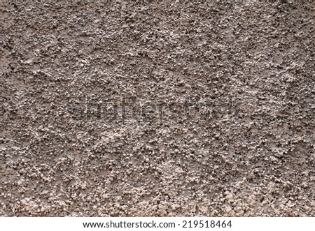 Texture of wall covered gray plaster relief