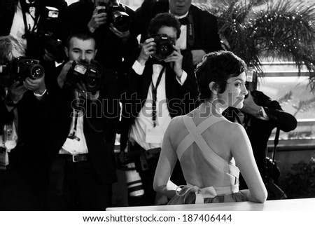 CANNES, FRANCE - MAY 26: Actress Audrey Tautou attends the Palme D\'Or Winners photo-call during the 66th Cannes Film Festival on May 26, 2013 in Cannes, France.