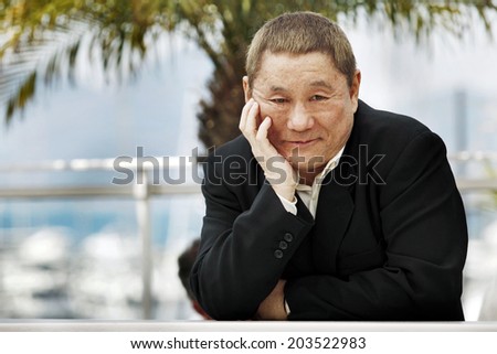 CANNES, FRANCE - MAY 17: Director Takeshi Kitano attends the \'Outrage\' Photo-call during the 63rd Annual Cannes Film Festival on May 17, 2010 in Cannes, France