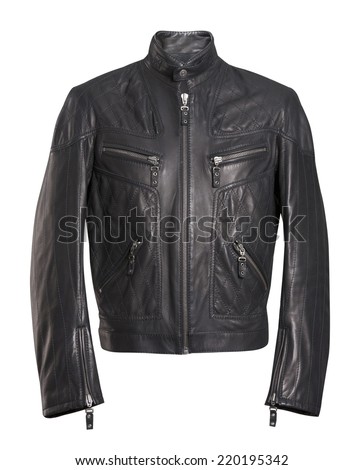 Black Jacket Isolated On White Stock Photo 220195342 : Shutterstock