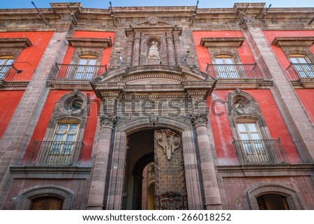Beautiful architecture in San Miguel de Allende town - Mexico
