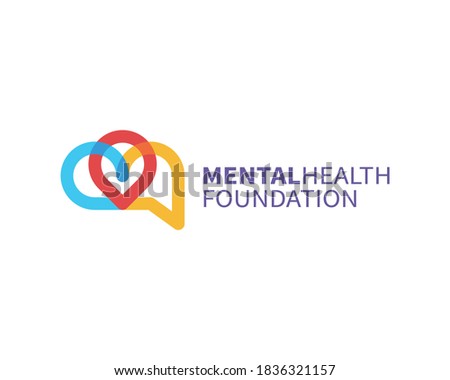 Mental health foundation vector icon design.