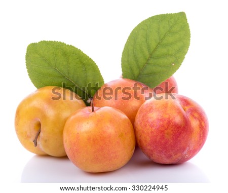 Similar – Image, Stock Photo Fresh Yellow plum mirabelle fruit in plate