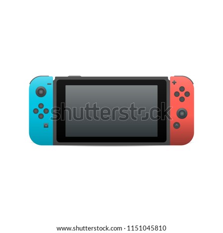 Video game console. gamepad vector illustration.