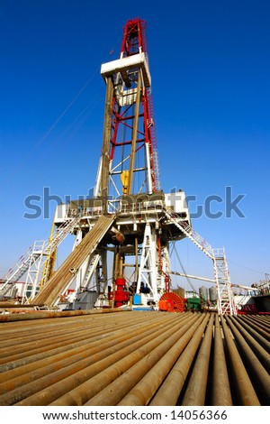 A land drilling rig in Shengli Oil Plant,CHN