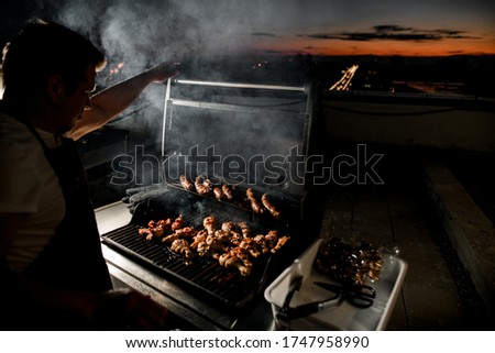 Similar – Image, Stock Photo Tasty marinated chicken near rice