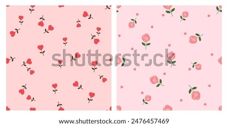 Similar – Image, Stock Photo Cute girl with branch of fading plant in park