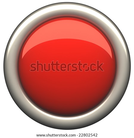 Shiny Red Button. 3d Rendering. Stock Photo 22802542 : Shutterstock