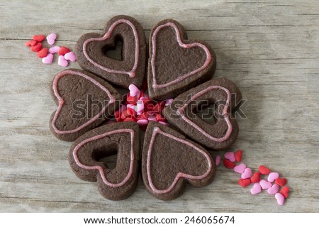 Heart Cookies in a Circle