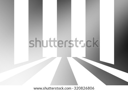 white and black line abstract with gradient background