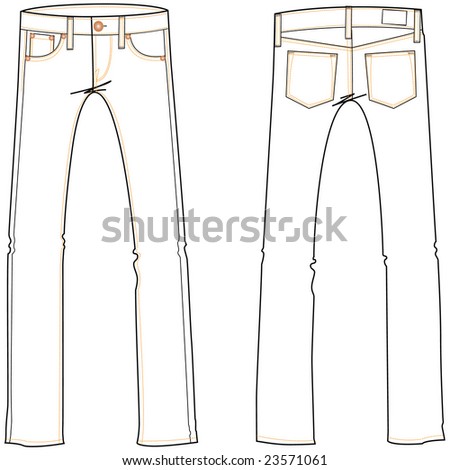 Basic Jeans Illustration - 23571061 : Shutterstock