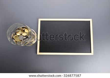 Financial education concept isolated on grey background