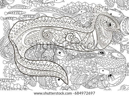 Shutterstock Puzzlepix 480x206 moray eel coloring page free printable coloring pages. shutterstock puzzlepix