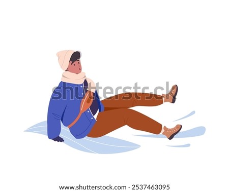Similar – Image, Stock Photo The ice season falls into the water