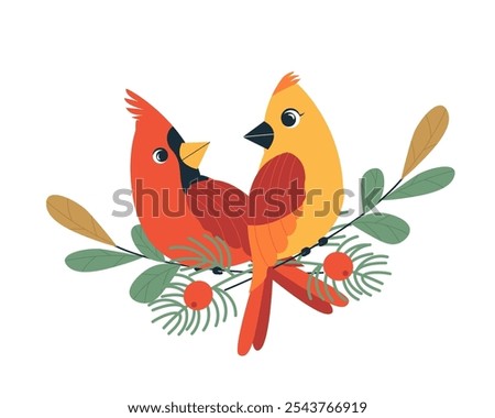 Similar – Image, Stock Photo Bird watching in winter