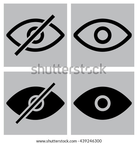 Eye (show/hide) icons