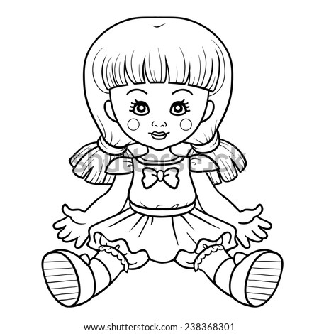 Doll Clipart Black And White | Free download on ClipArtMag