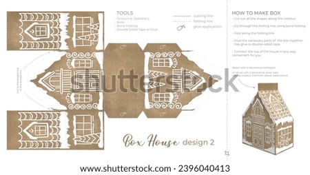 Similar – Image, Stock Photo Gingerbread City Advent Calendar