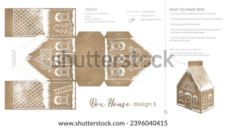 Similar – Image, Stock Photo Gingerbread City Advent Calendar