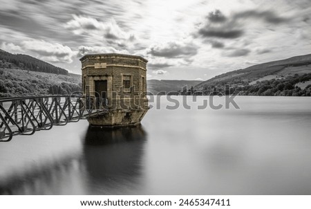 Similar – Image, Stock Photo Cloud drama and lakeside with reflection in moor lake