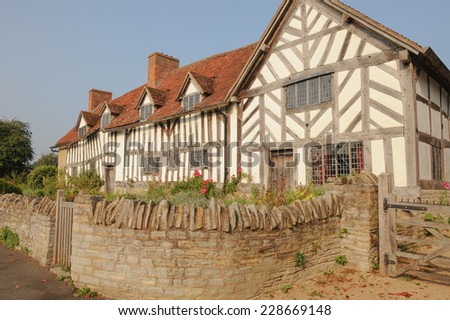 Mary Arden\'s House, the mother of William Shakespeare, in Wilmcote next to Stratford upon Avon, Warwickshire, England, Uk