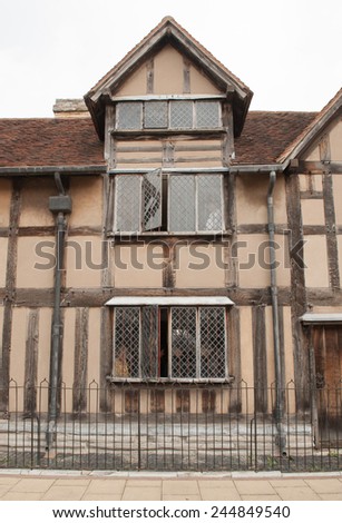 The Birthplace of William Shakespeare on Henley Street in Stratford upon Avon, Warwickshire, England, UK