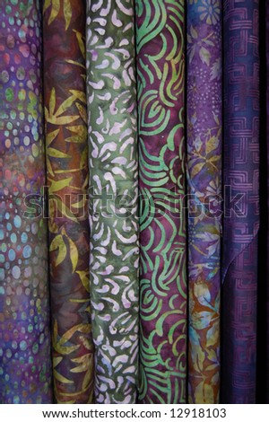 Fabric bolts - Purple batik prints